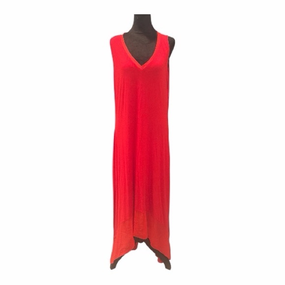 Kate & Mallory Women’s Vibrant Red Sleeveless Garment Maxi Dress Size XL NWOT - Picture 4 of 6
